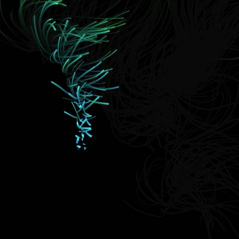 Cosmic Particle Flow