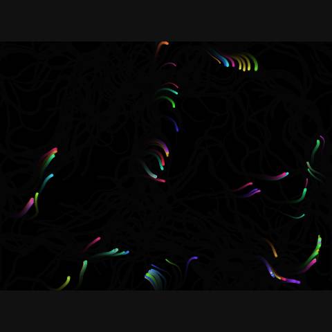 Flowing Particle Waves