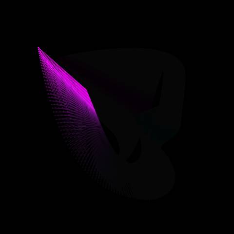 Neon Wave Harmonograph
