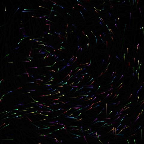 Orbiting Particles Flow Field