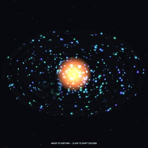 Neon Particle Galaxy