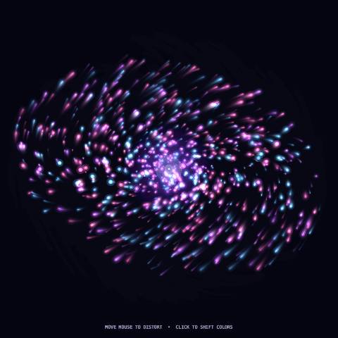 Neon Particle Galaxy