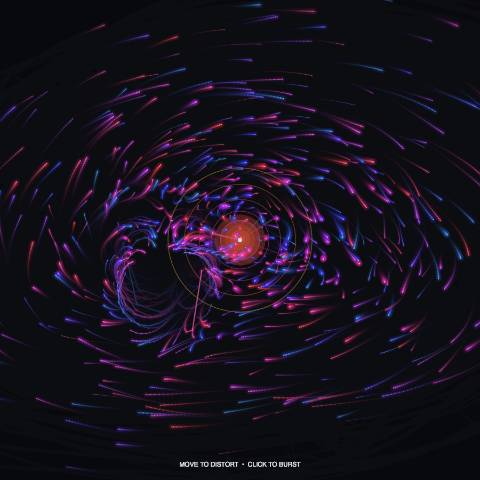 Neon Particle Vortex