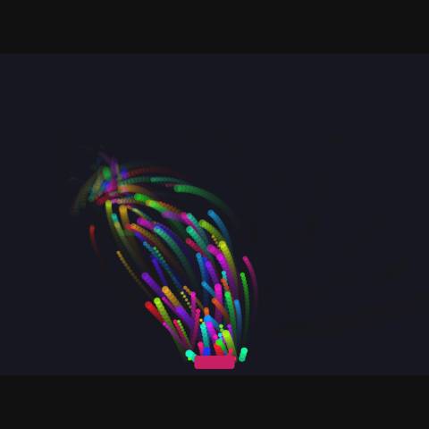 Interactive Particle Fountain