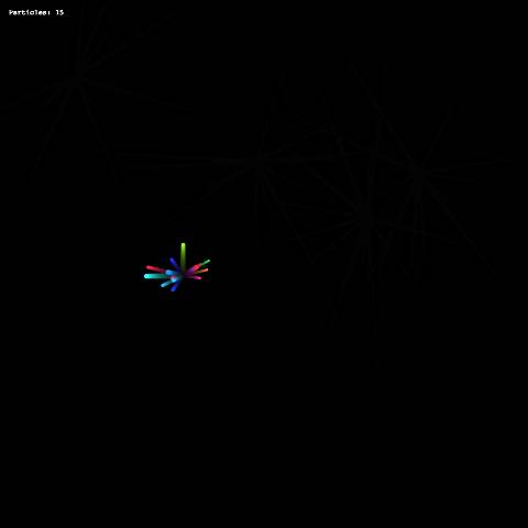 Interactive Particle Burst